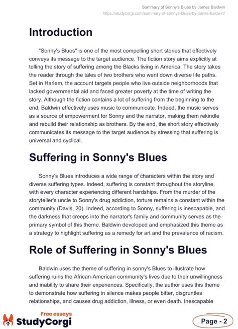 sonny's blues summary|sonny's blues litcharts.